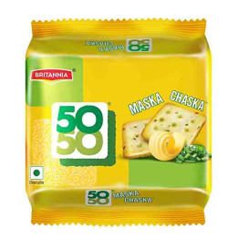 Britannia 50-50 Maska Chaska Biscuits, 105g